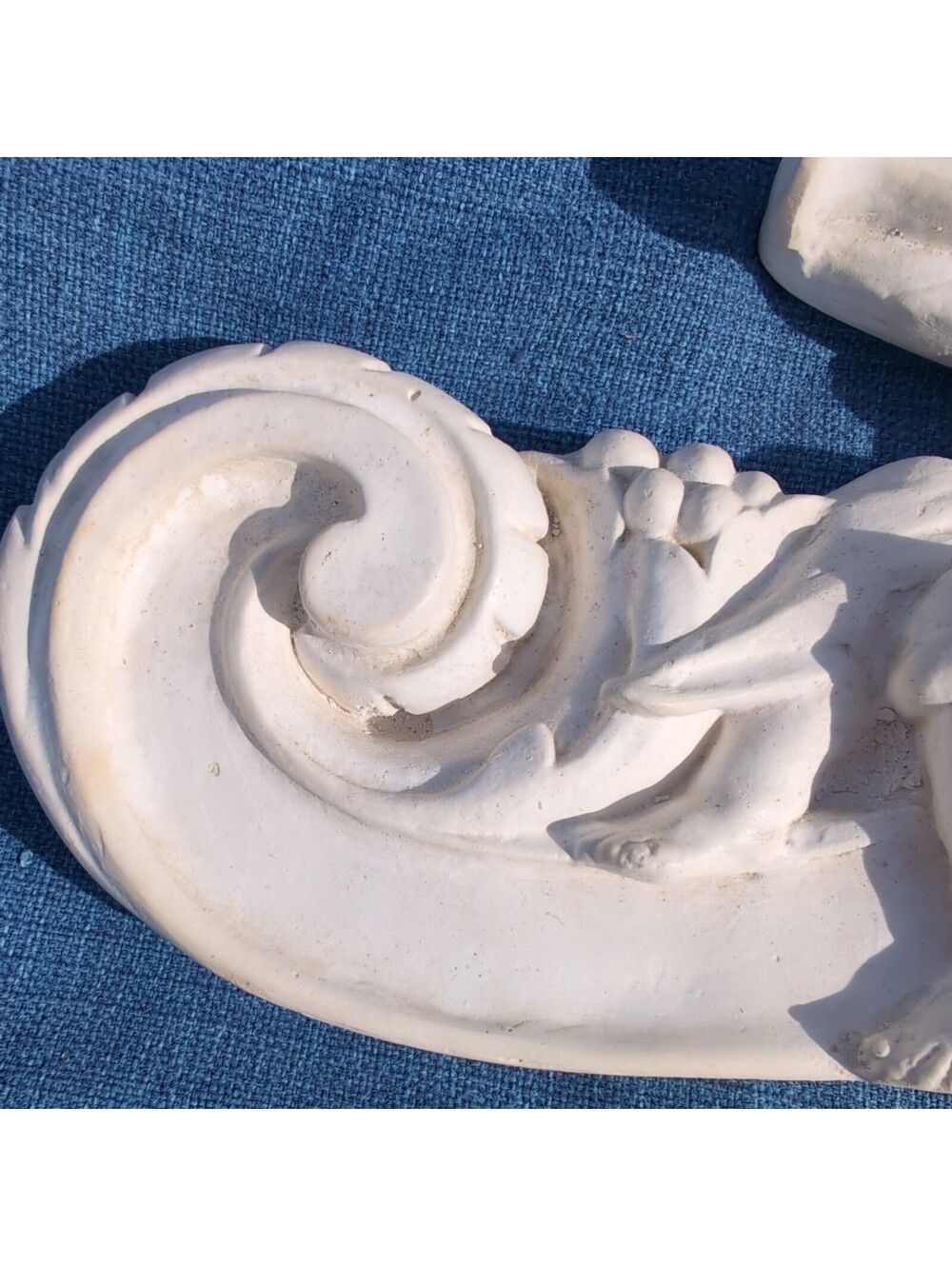 Victorian Cherubs|Angels| Frieze Bisque |Wall Plaque 20.5" Antique Reproduction - Picture 5 of 15